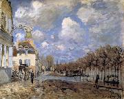 Alfred Sisley Flood at Port-Marly painting